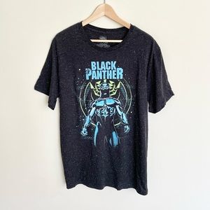 Marvel Black Panther Spotted Black Graphic T Shirt Men’s size XL